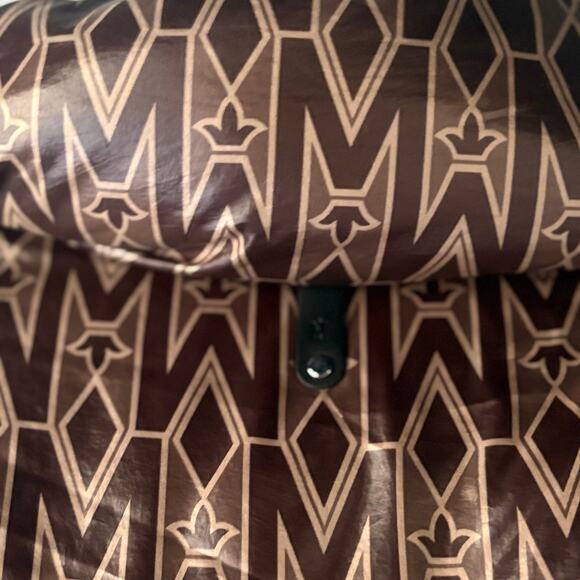 MACKAGE Down Monogram Mylah Puffer Jacket in Brown Size Large - Picture 11 of 14